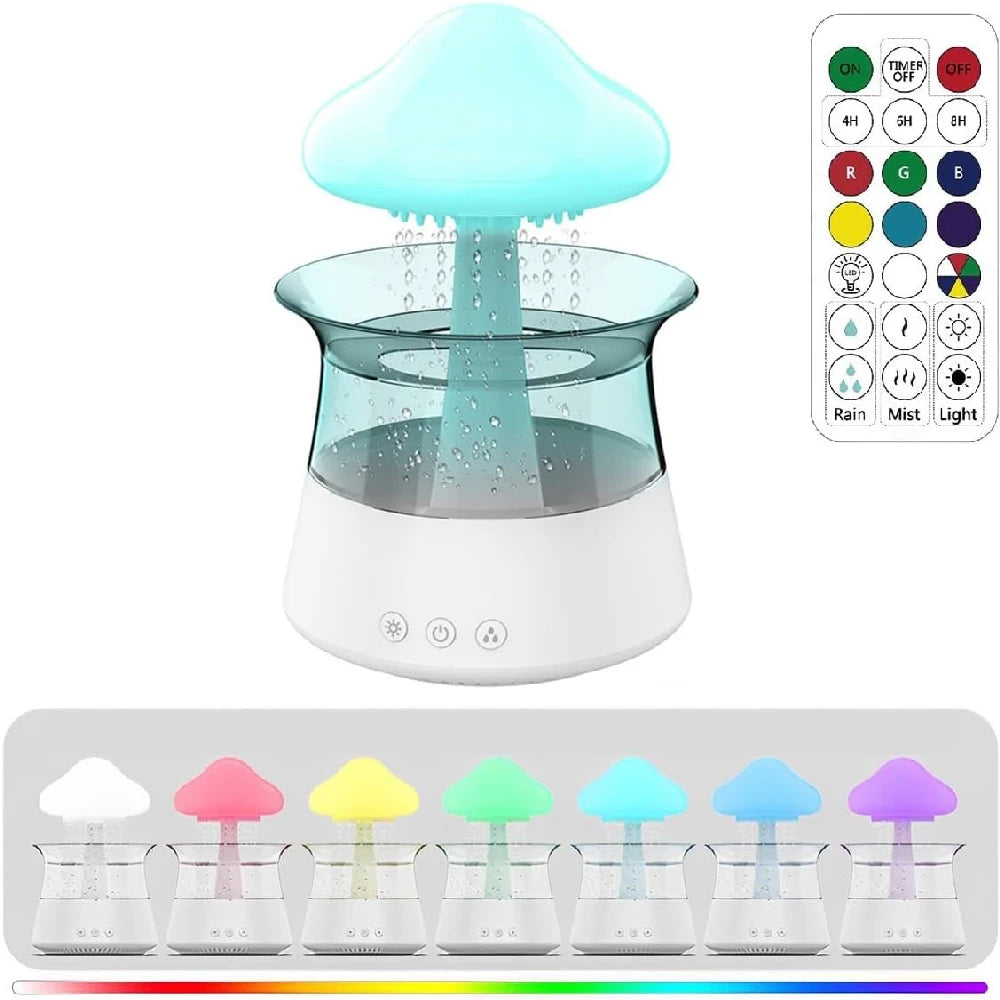 Rain Cloud Humidifier Aroma Diffuser with 7Colors Night Light Aromatherapy Essential Oil Diffuser Air Humidifier