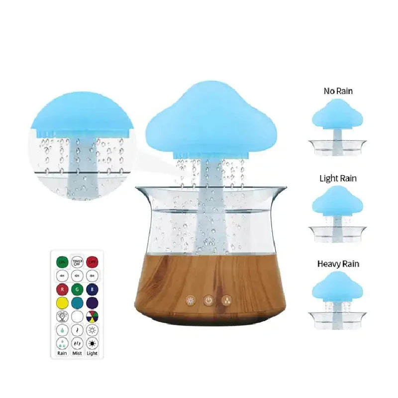 Rain Cloud Humidifier Aroma Diffuser with 7Colors Night Light Aromatherapy Essential Oil Diffuser Air Humidifier